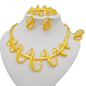 תכשיטים בזול סט תכשיטים מיוחדת סט תכשיטים  אלגנטי ערבי/אתיופי כלה מתנות חתונה/מסיבות